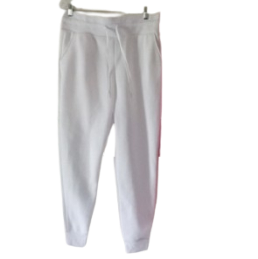Love Streak Drawstring "Fluff Lined Jogger" White Sweatpants -Size: Large - NWT